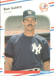1988 Fleer Baseball Cards      207     Ron Guidry